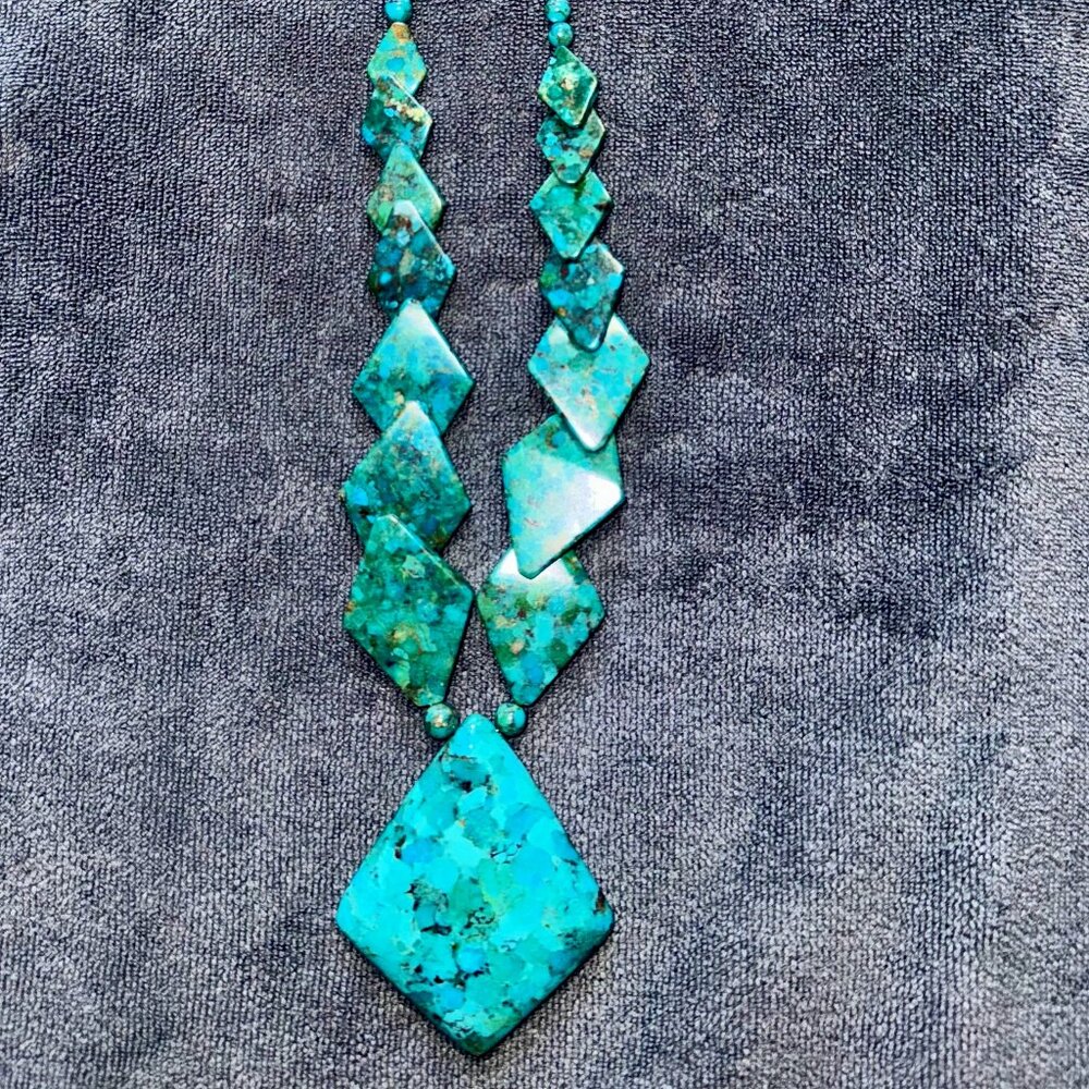 Jay King Turquoise & Silver Vintage Statement Necklace